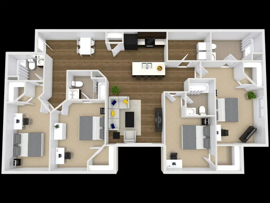 University Edge, South Bend – 4 Bedroom 4 Bathroom