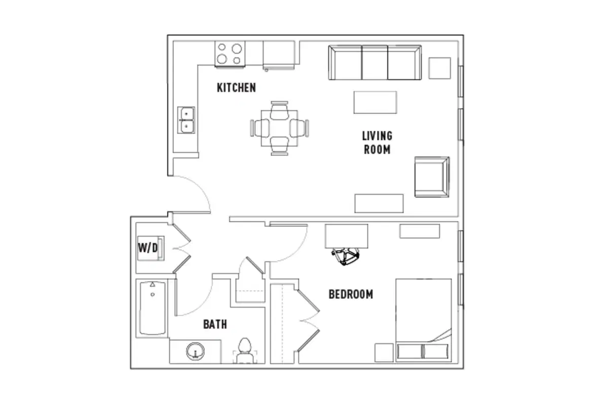Park Point, Rochester – 1 Bed - 1 Bath C