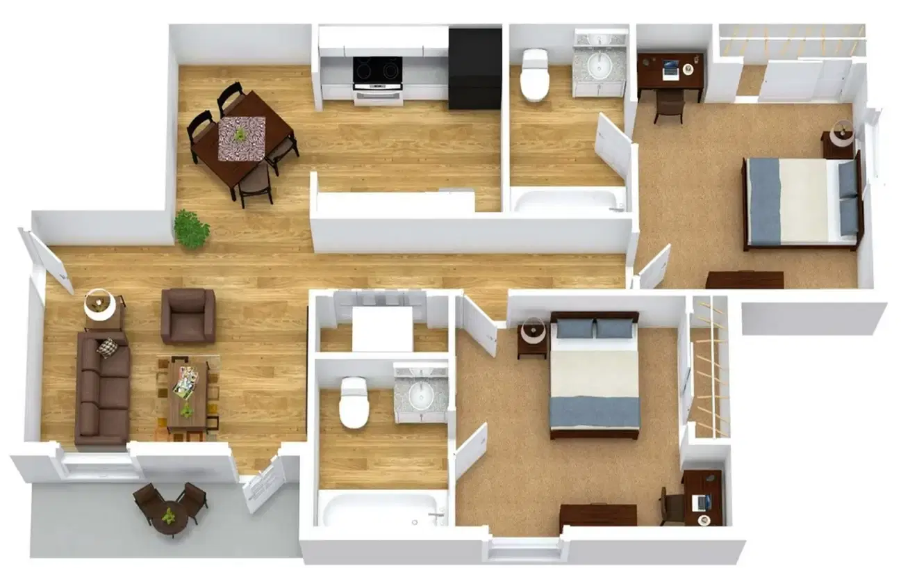 Heights Knoxville, Knoxville – 2 Bed 2 Bath Upgraded