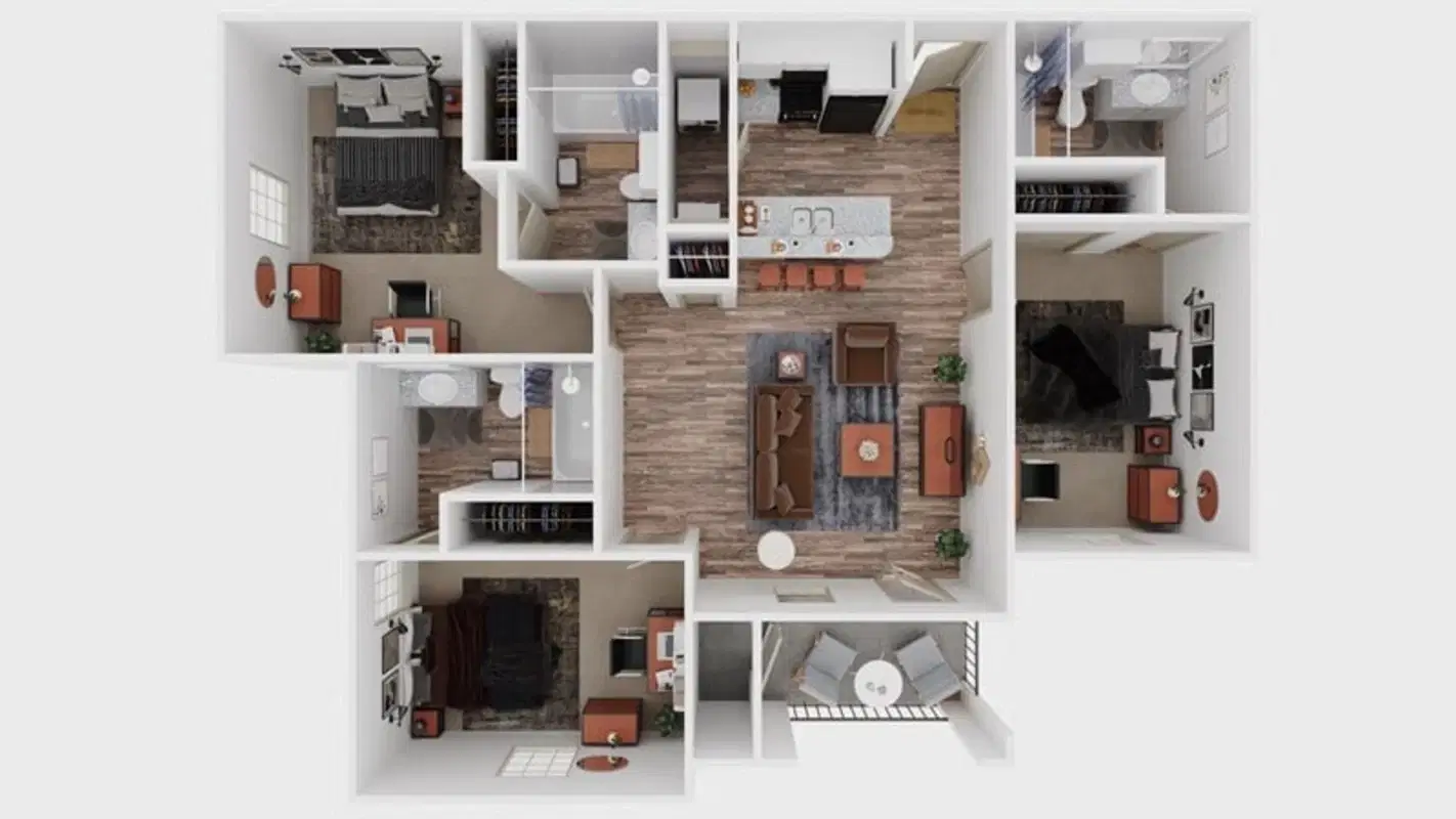Arbors of Sam Houston, Huntsville – Room in 3 Bedroom 2 Bathroom | C2