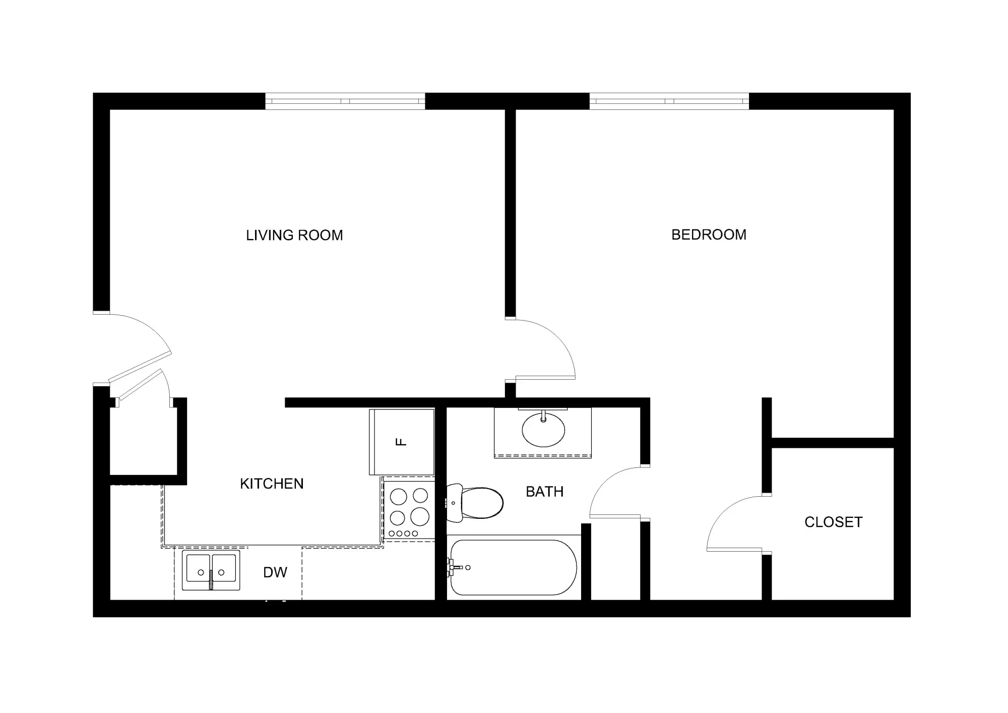 The Lights, Denton – 1 Bedroom 1 Bathroom | A1