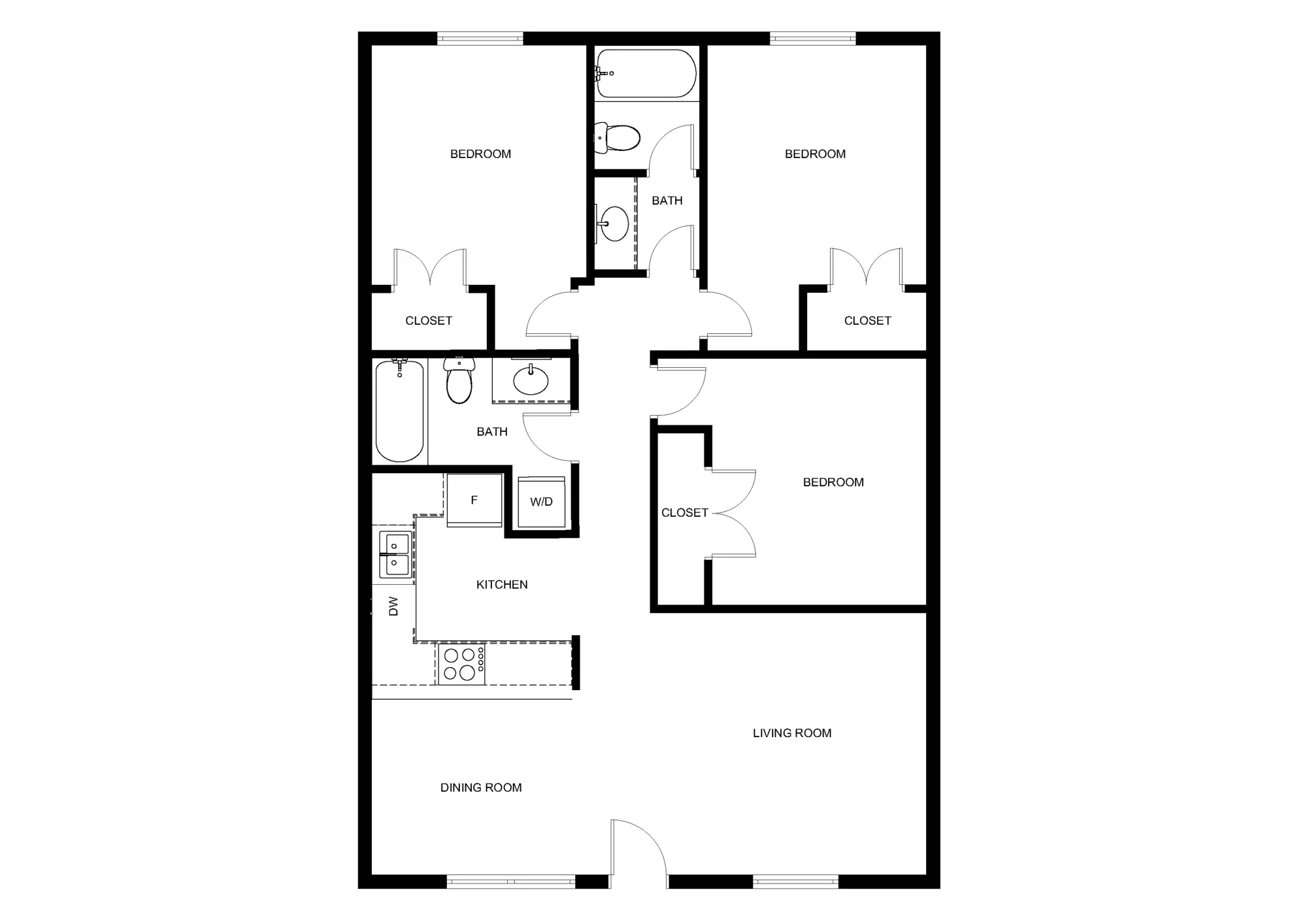 The Hangar, Denton – 3 Bedroom 2 Bathroom | C1