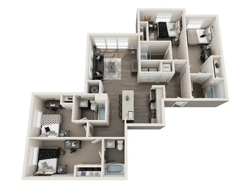 Apex, College Station – Room in a 4 Bed 4 Bath | The Derby