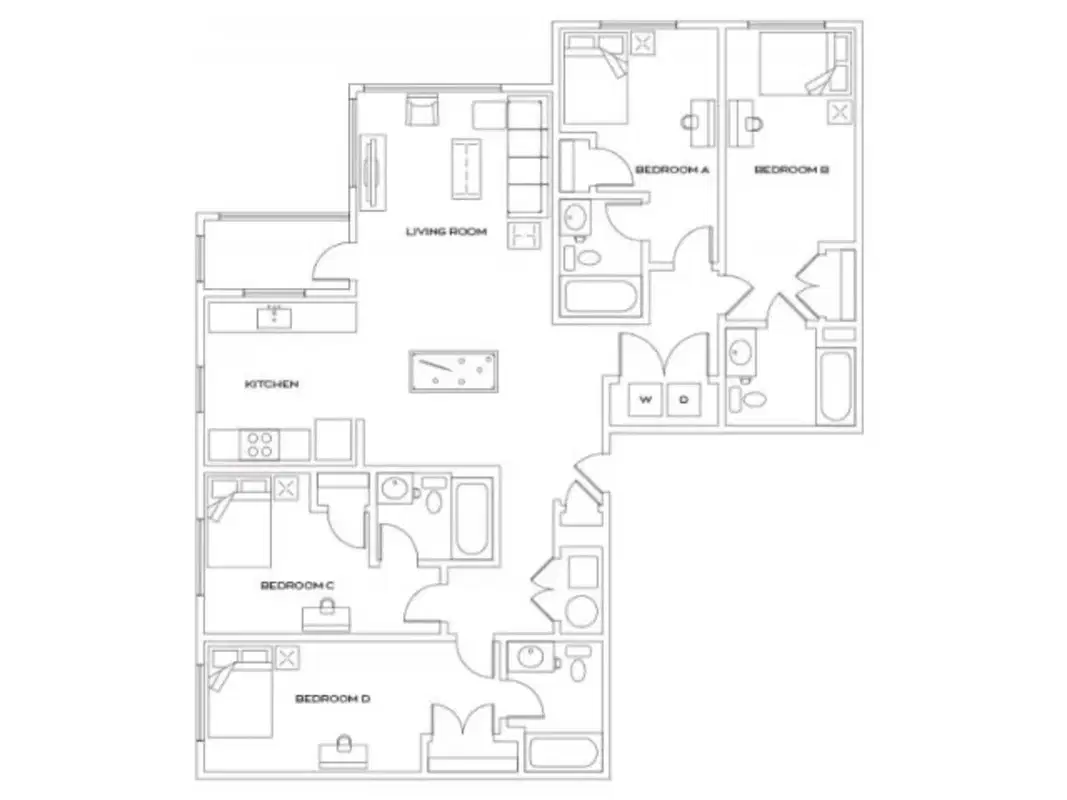 Apex, College Station – Room in a 4 Bed 4 Bath | The Fulham
