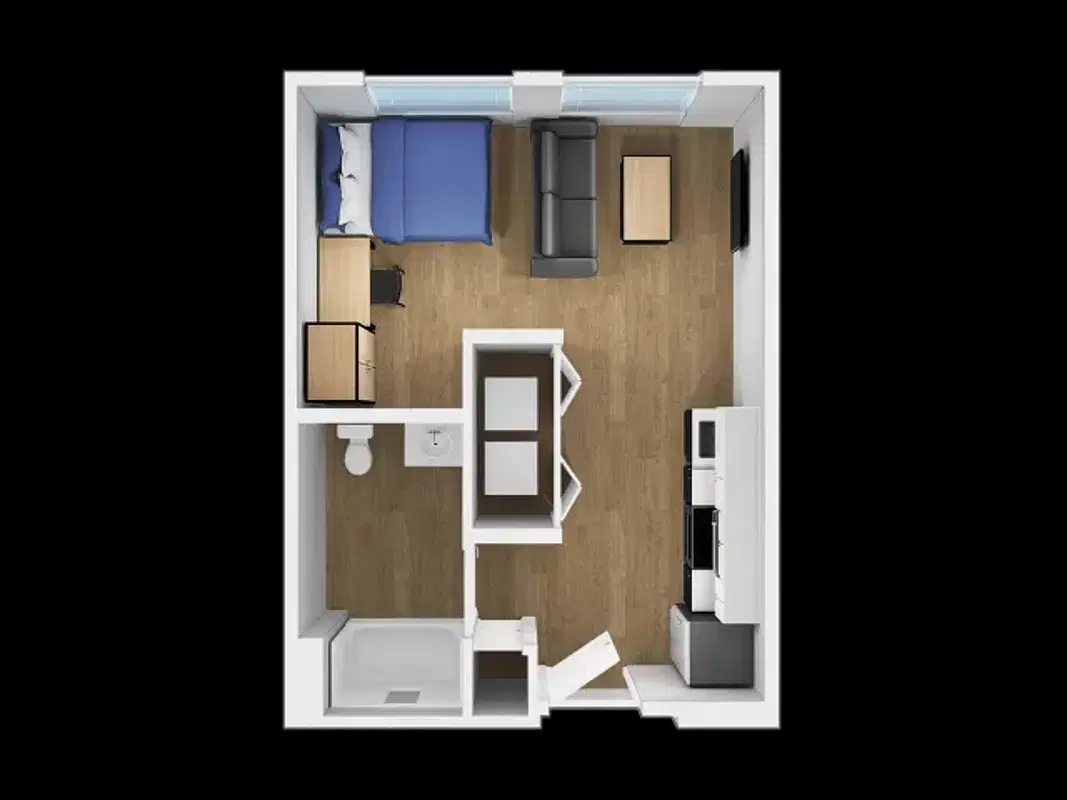 Echo 1055, Las Vegas – 1 Bed 1 Bath | A1