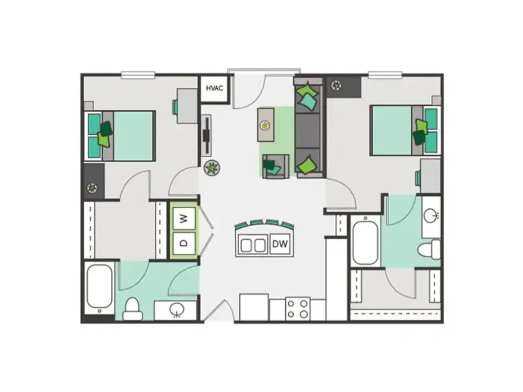 Easton, Corvallis – Room in a 2 Bed 2 Bath | B1 Unfurnished