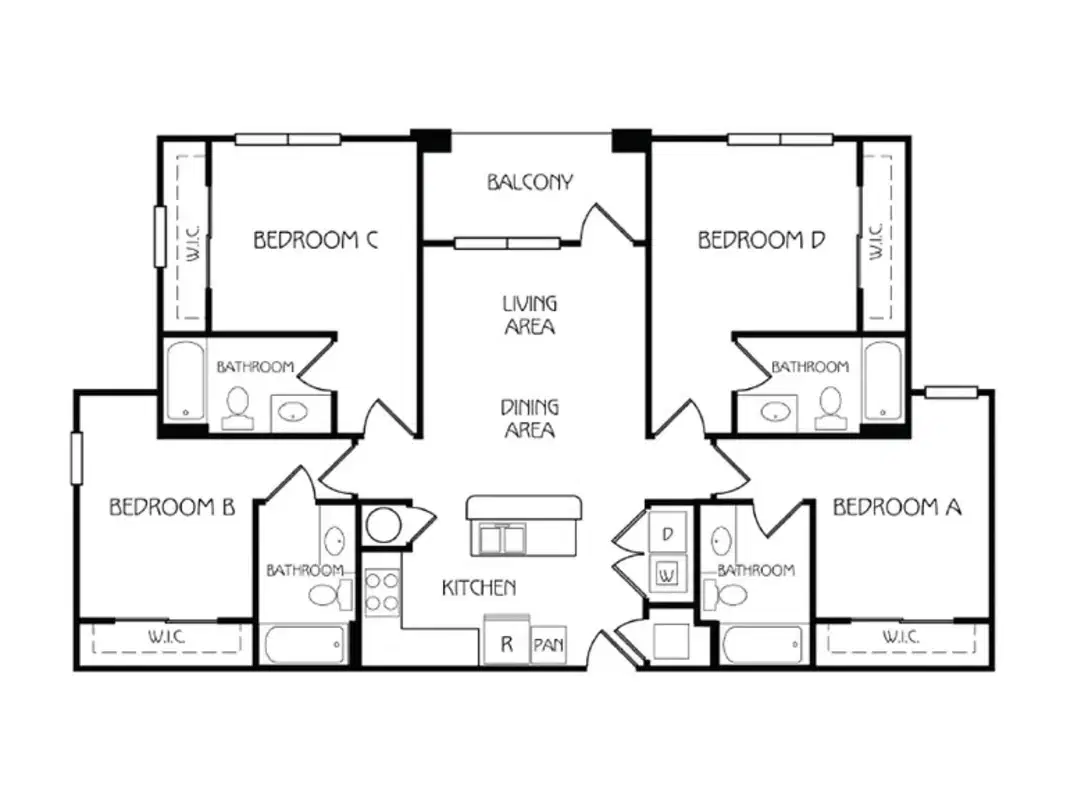 Easton, Corvallis – Room in a 4 Bed 4 Bath | D1 Furnished