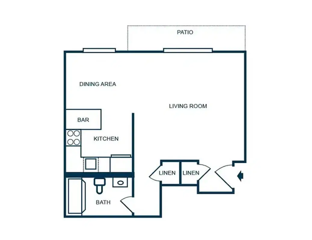Launch, West Lafayette – Studio C | 1 Bed