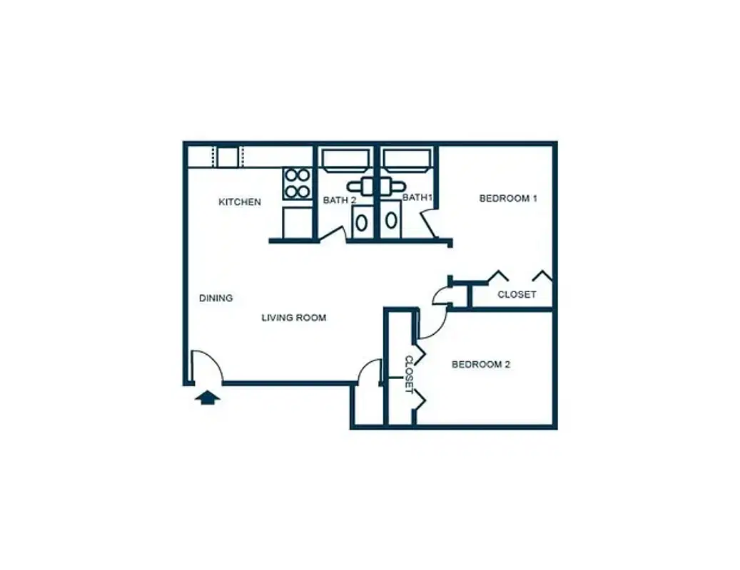 Launch, West Lafayette – 2 Bed 2 Bath | 2A