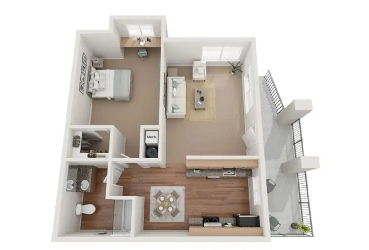 Duck's Village, Eugene – 1 Bed 1 Bath