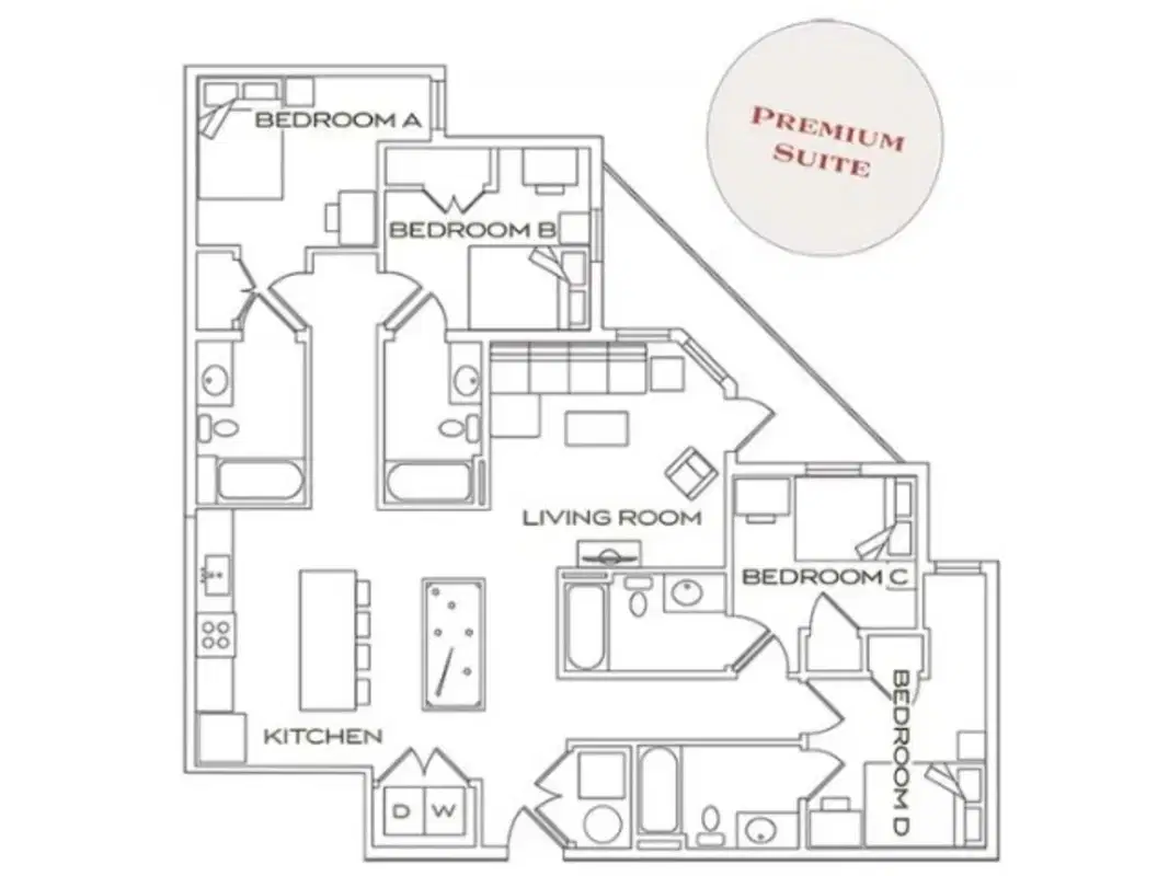 Crestline, Charlottesville – Room in a 4 Bed 4 Bath | Derby