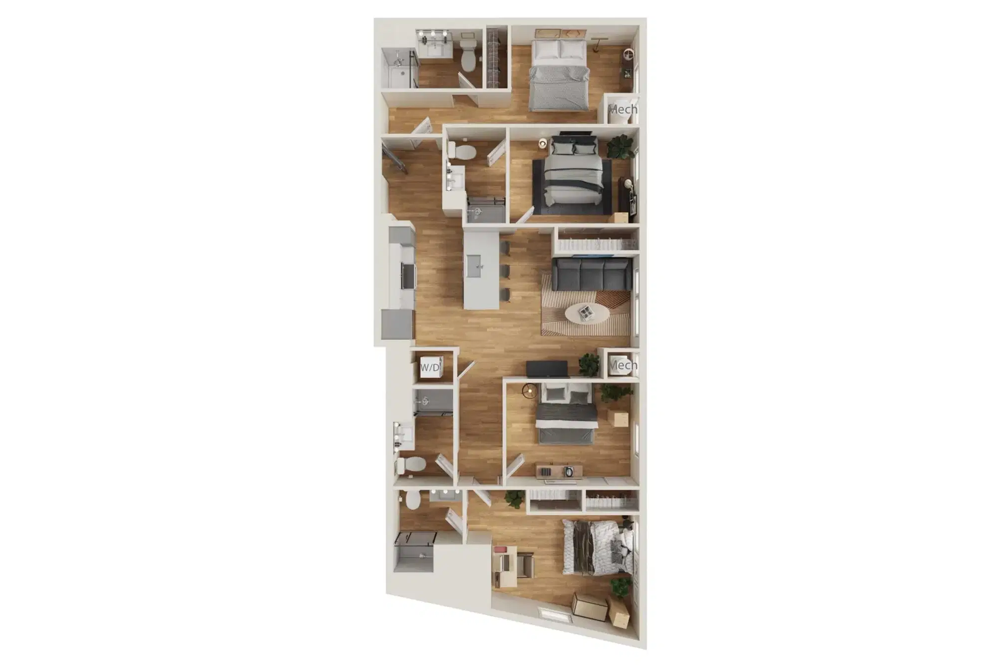 Intro Columbus, Columbus – 4 Bedroom 4 Bathroom | D3