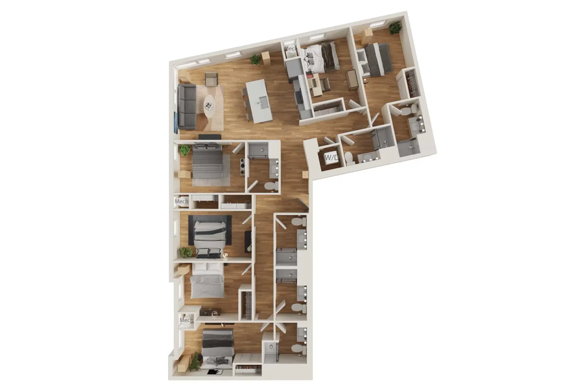 Intro Columbus, Columbus – 6 Bedroom 6 Bathroom | E1