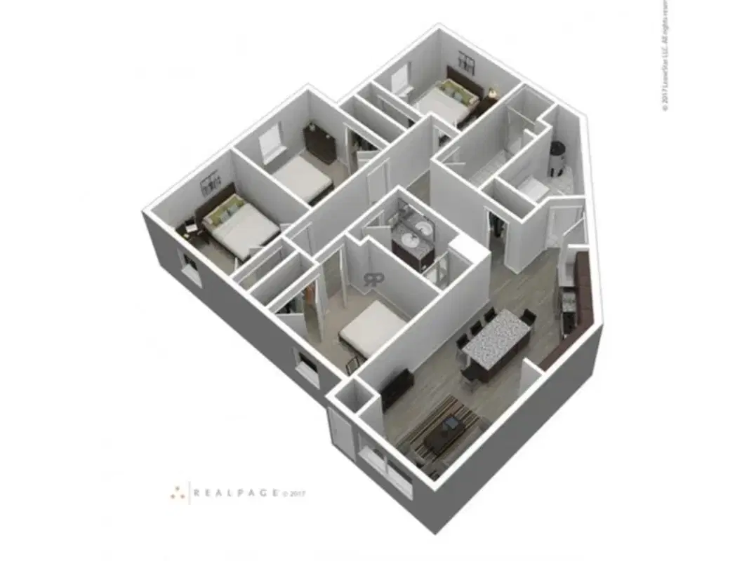 345 Flats, Kent – Room in a 4 Bed 2 Bath | 4x2 Corner