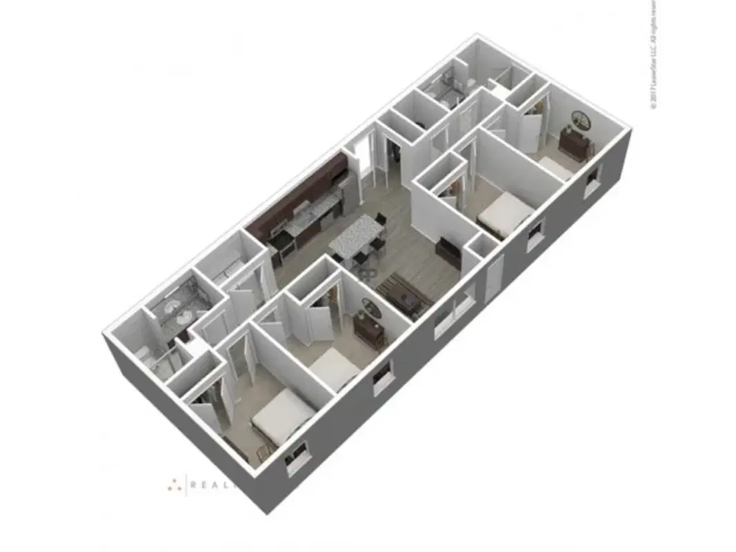 345 Flats, Kent – Room in a 4 Bed 2 Bath | 4x2 Standard