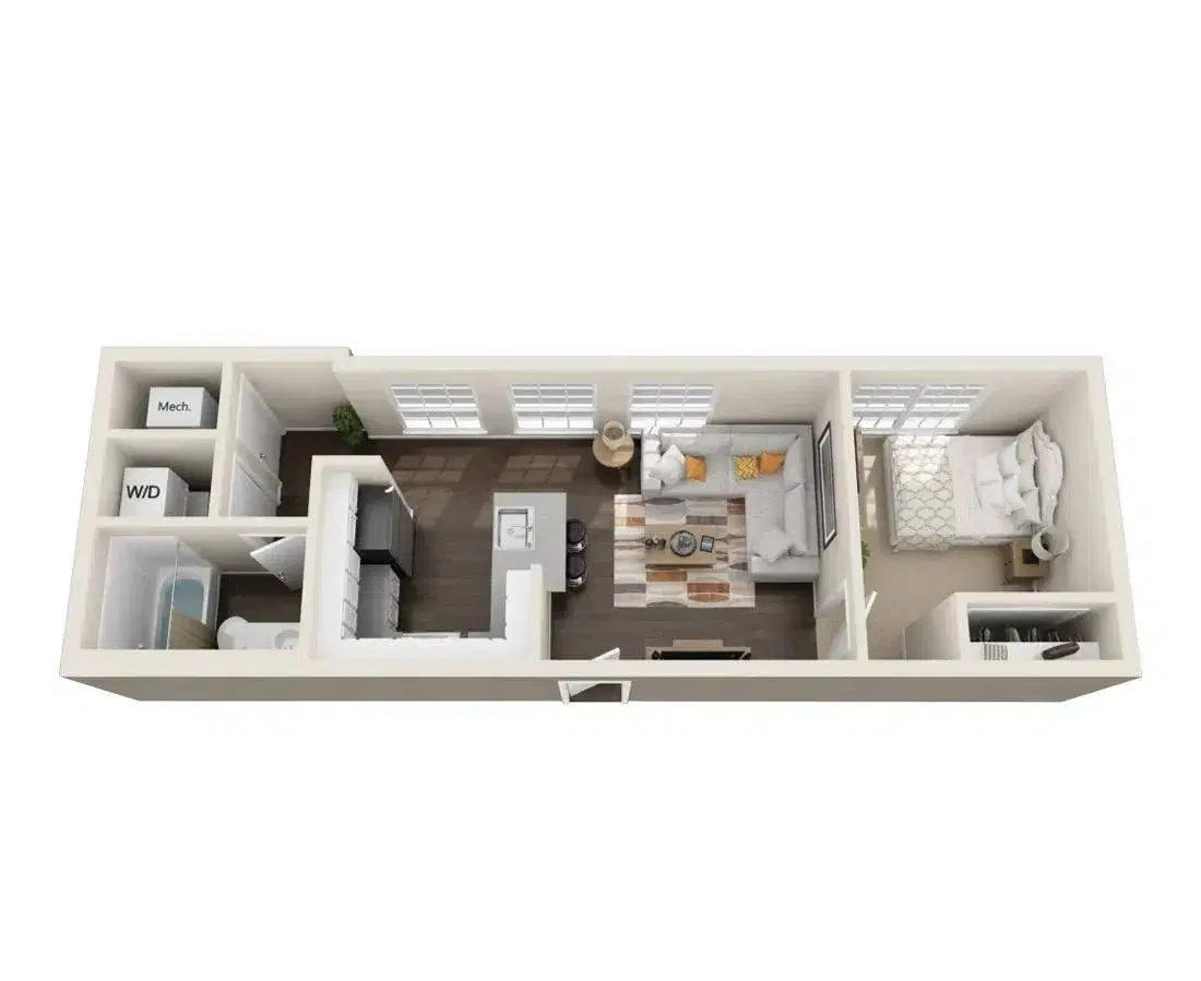 Oakbrook, Baton Rouge – 1 Bed 1 Bath | Azalea 1