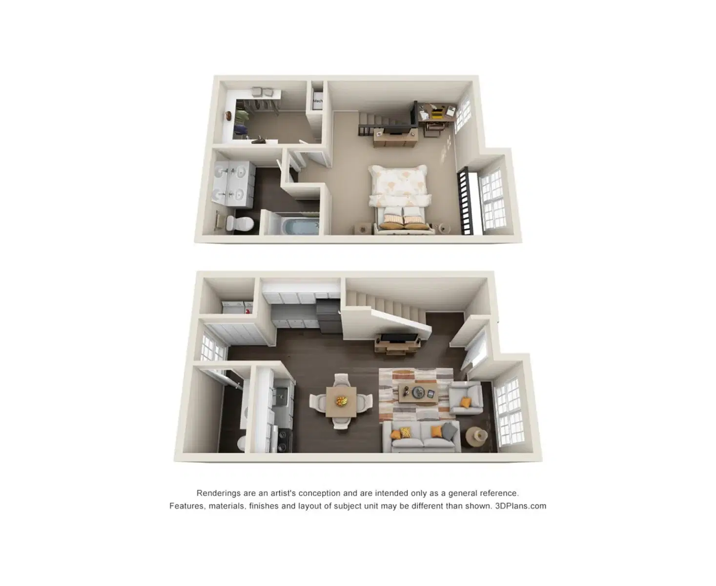 Oakbrook, Baton Rouge – 1 Bed 1.5 Bath | Cypress