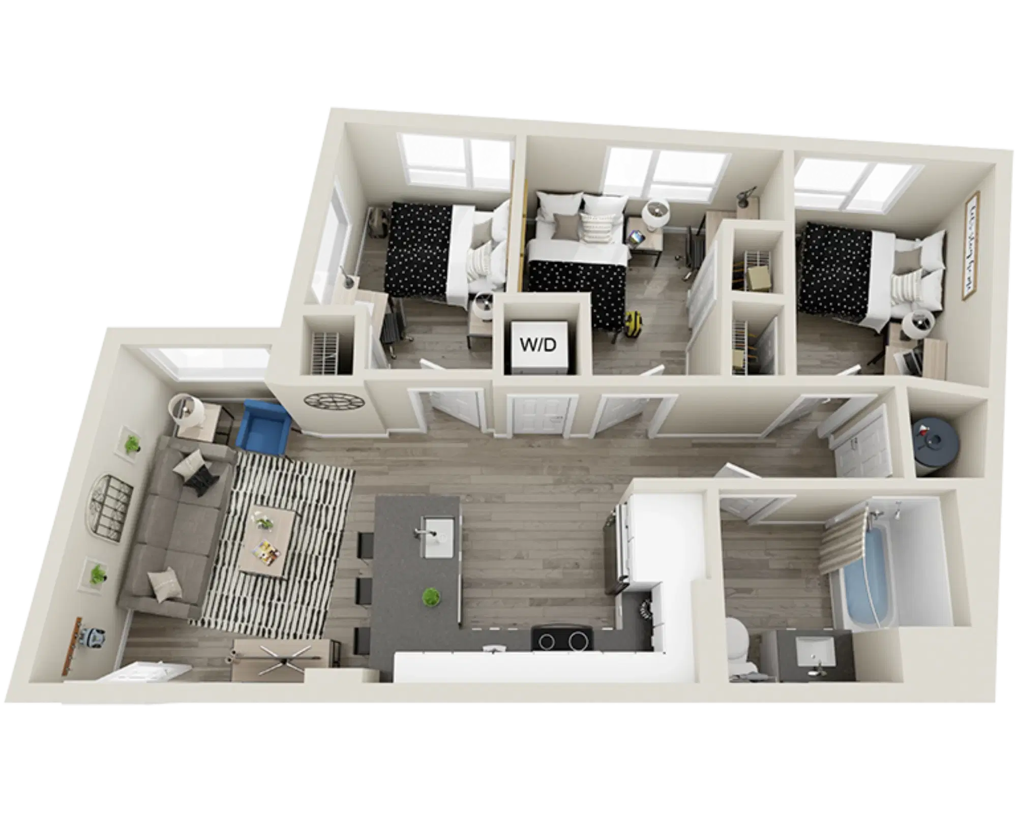 The Mark, Los Angeles – Room in 3 Bedroom 1 Bathroom | C3B