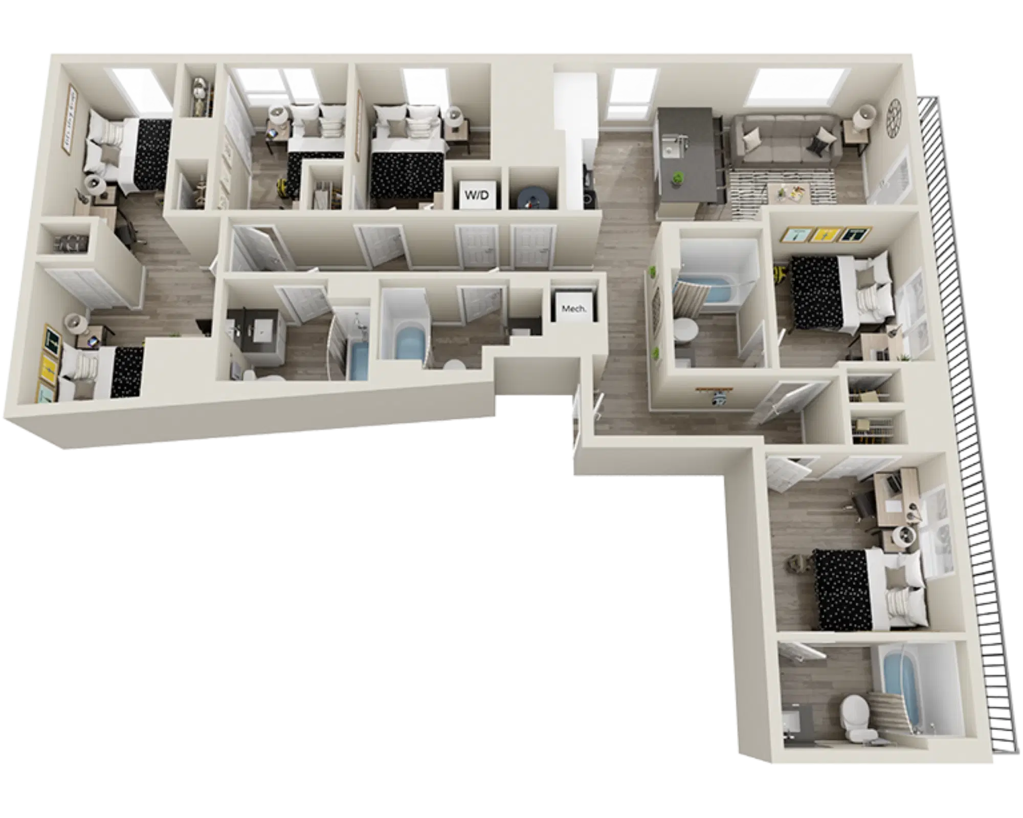 The Mark, Los Angeles – Room in 5 Bedroom 4 Bathroom | E6