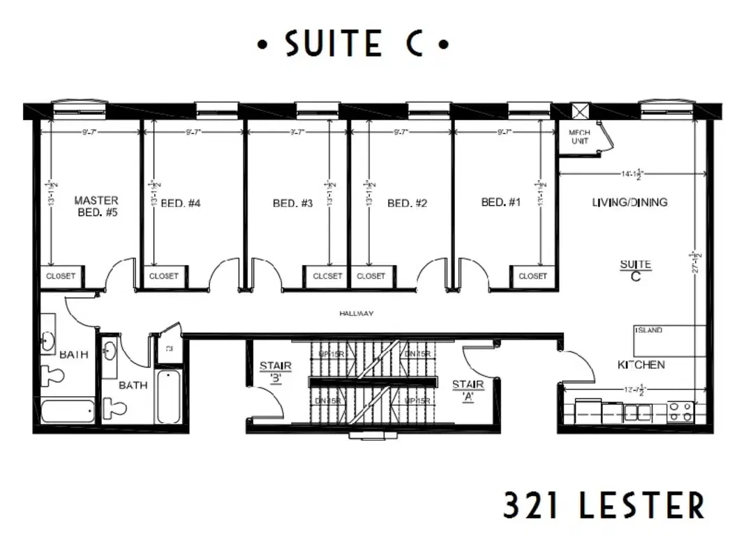 Lester Lofts, Waterloo – 5 Bed 2 Bath | Suite C