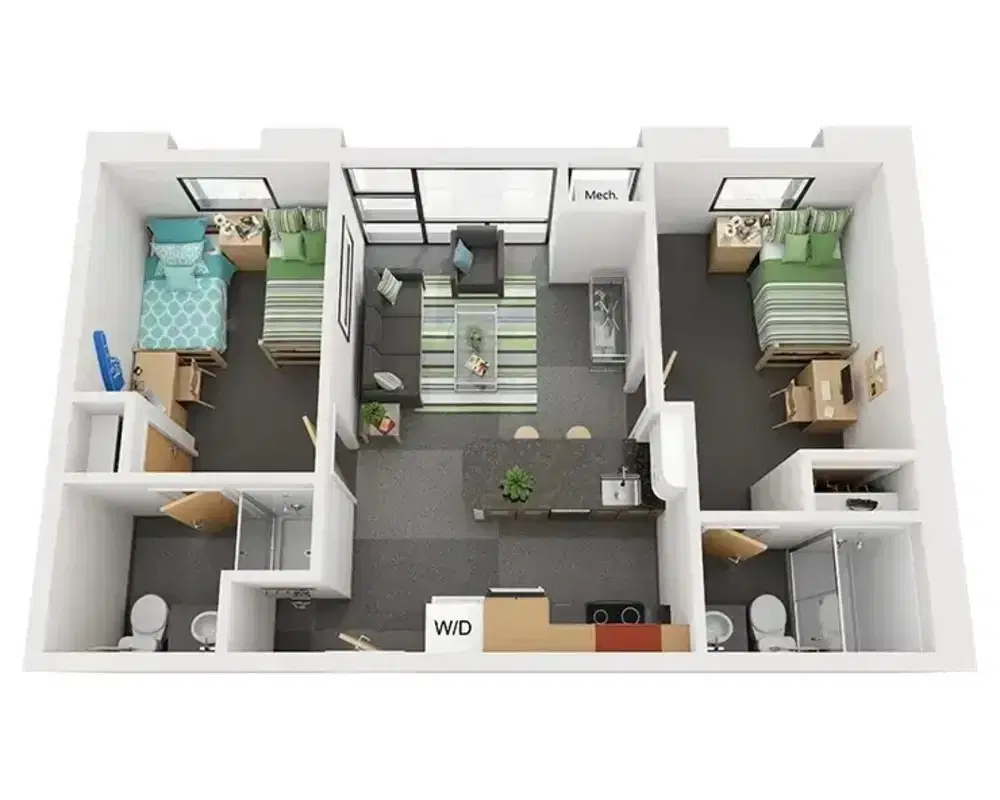 Z West, Ann Arbor – 2 Bed 2 Bath | B3 Alt2