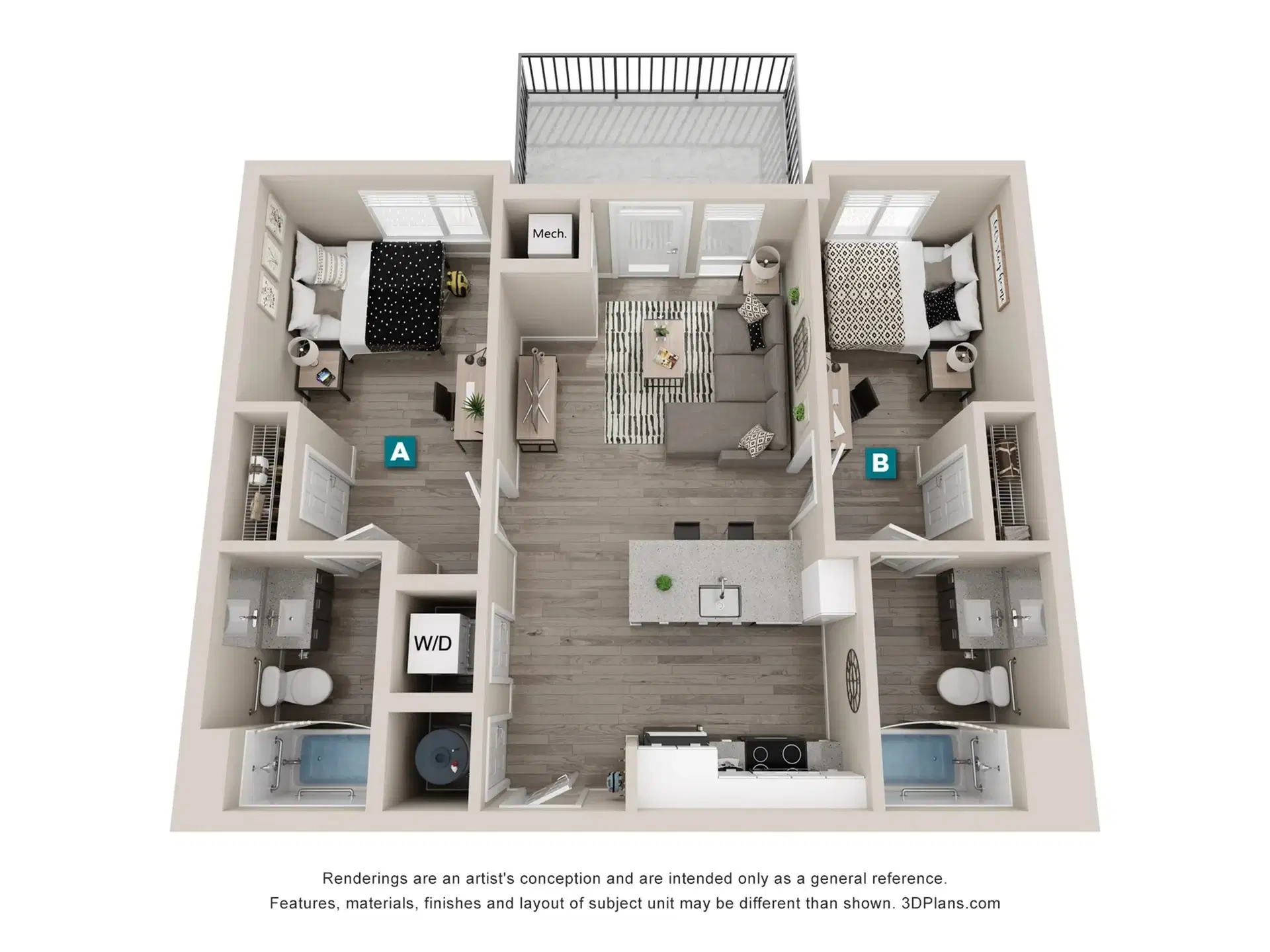 The Standard Eugene, Eugene – Room in a 2 Bed 2 Bath | Buckthorn - 2x2