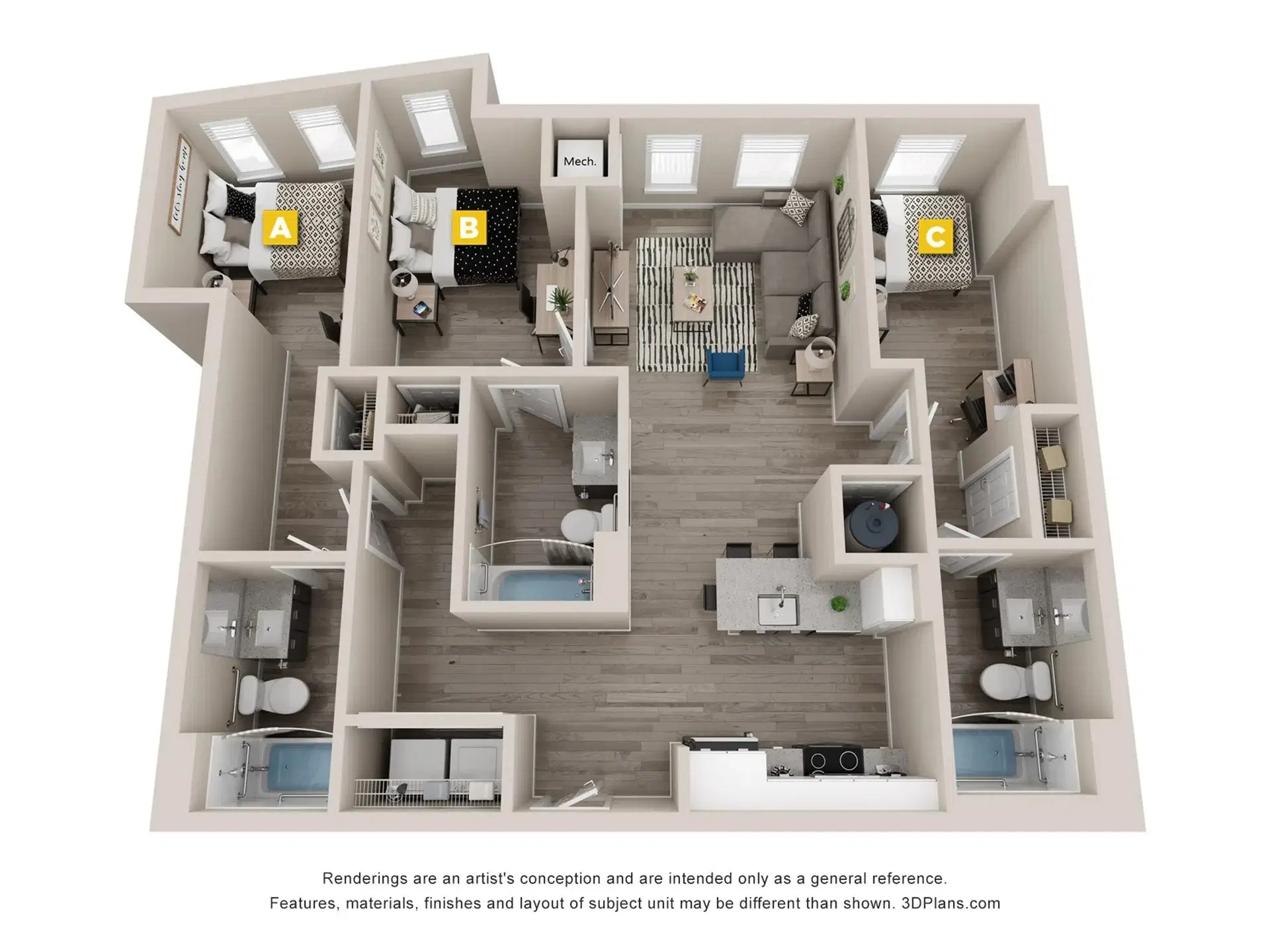 The Standard Eugene, Eugene – Room in a 3 Bed 3 Bath | Chestnut - 3x3