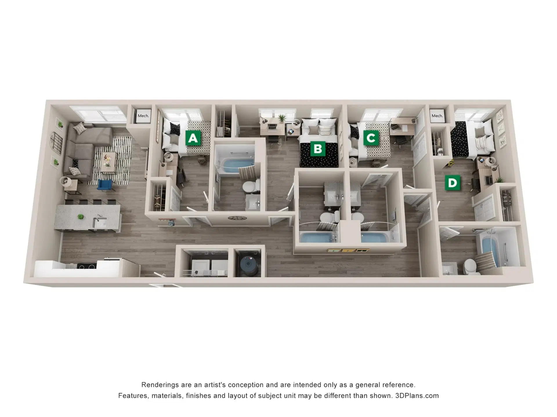 The Standard Eugene, Eugene – Room in a 4 Bed 4 Bath | Damson - 4x4