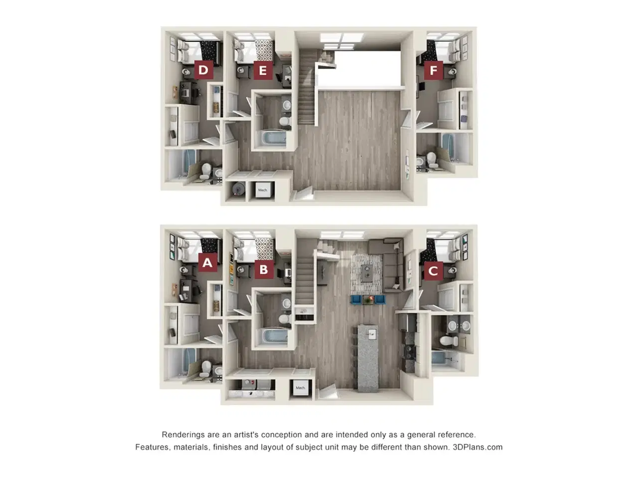 The Mark Atlanta, Atlanta – Room in a 6 Bed 6 Bath | The Fulton 6x6