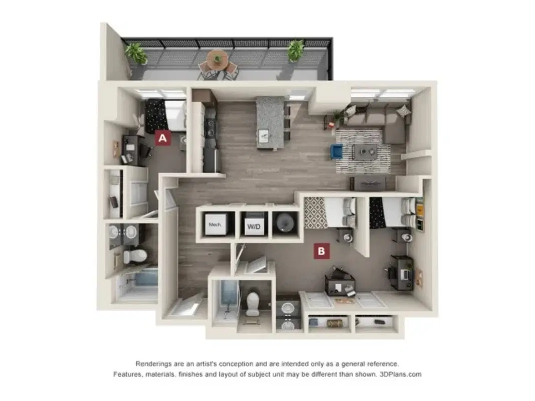 The Mark Atlanta, Atlanta – Room in a 2 Bed 2 Bath | The Berkeley 2x2