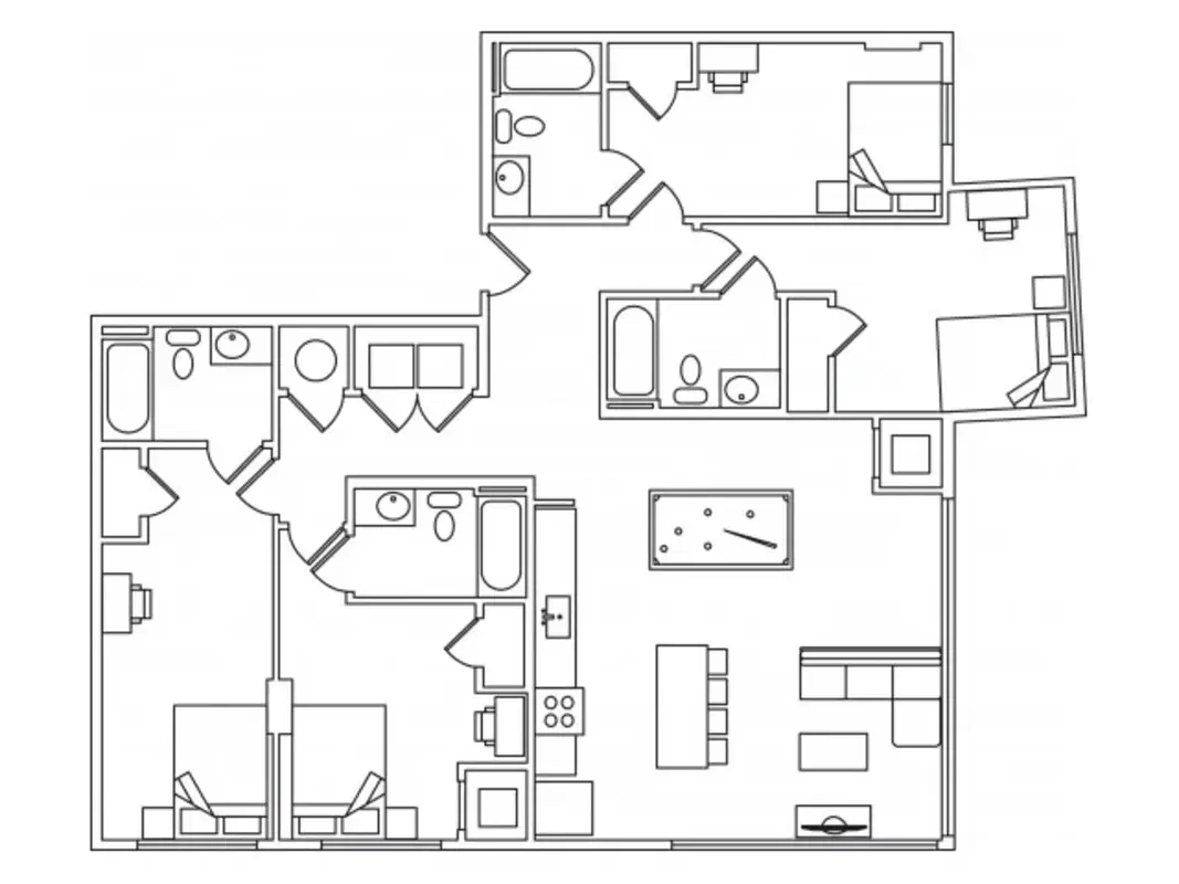 The Standard Atlanta, Atlanta – Room in a 4 bed 4 bath | Dawson - 4x4