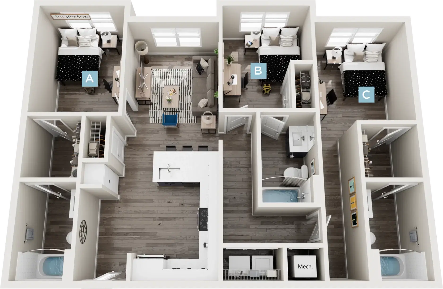 Standard Four Corners, Mansifeld – 3 Bed 3 Bath | Cedar I - Balcony