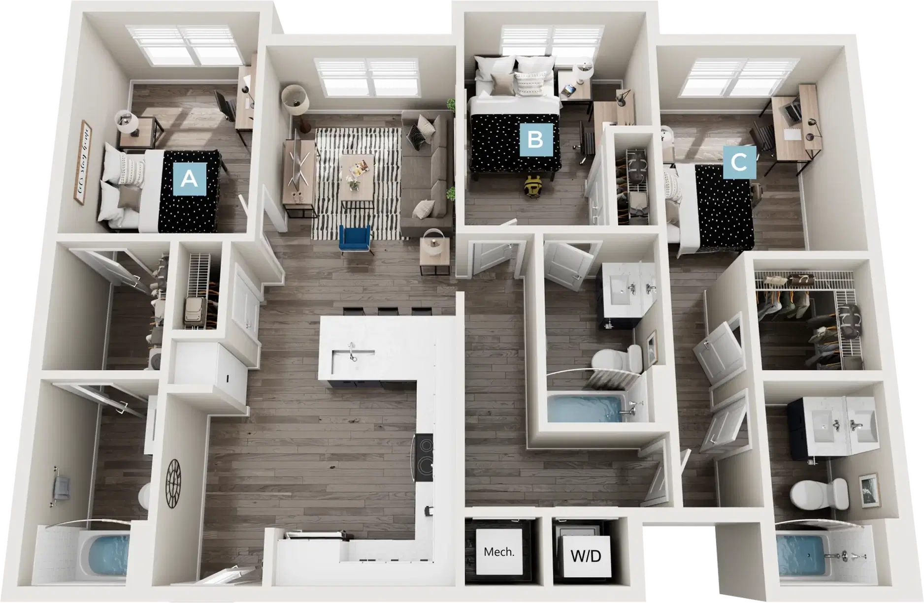 Standard Four Corners, Mansifeld – 3 Bed 3 Bath | Cedar III