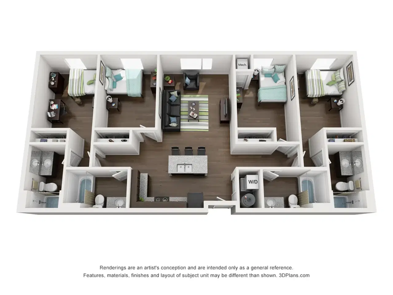 The Arrow, Minneapolis – Room in 4 Bedroom 4 Bathroom | 4.4S-Furnished