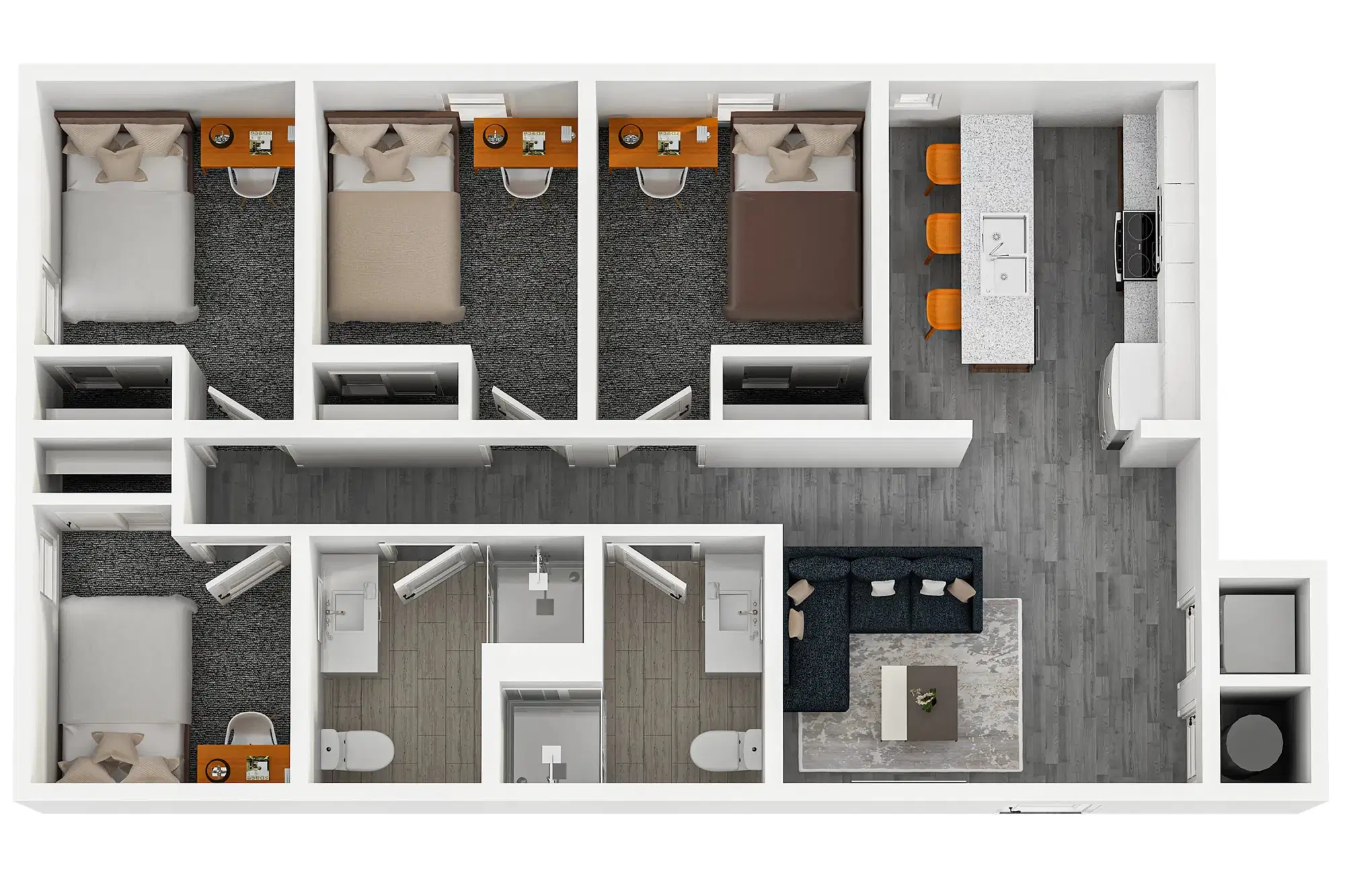 The Soto, Eugene – Room in a 4 Bedroom 2 Bathroom | W4x2