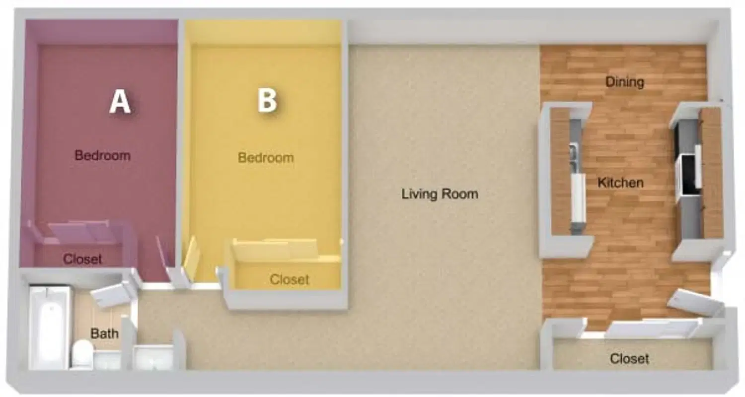 The Edge at 1815 Apartments, Mount Pleasant – Room in 2 Bedroom 1 Bathroom