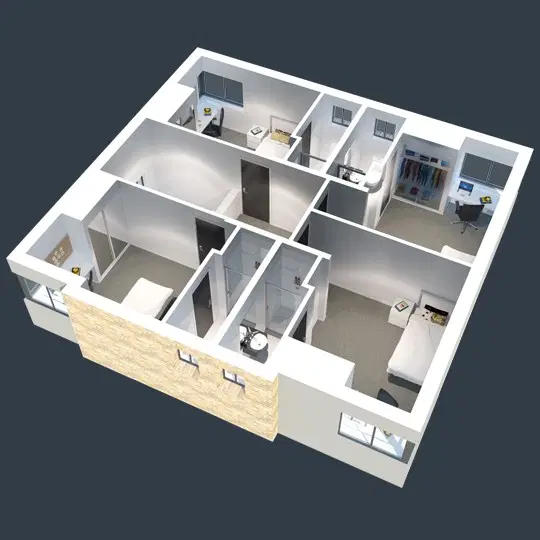 Student Village North Ryde, Sydney – 5 Bedroom Apartment East Superior Single