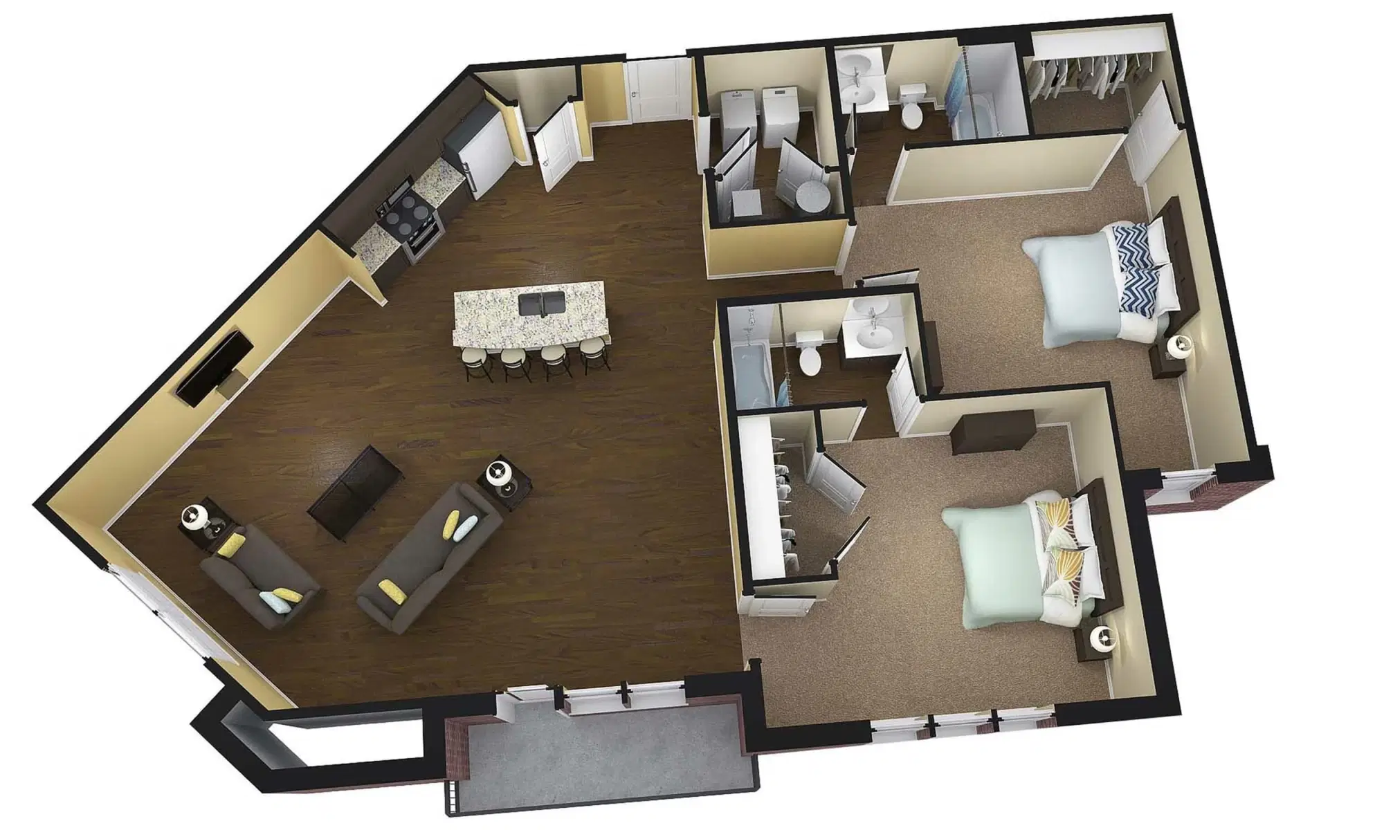 Midtown at WKU, Bowling Green – 2 Bed 2 Bath | Claremont