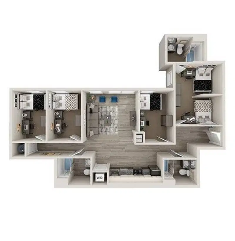 Yugo Echelon, State College – Room in a 4 Bedroom / 3 Bathroom - Dogwood D2A