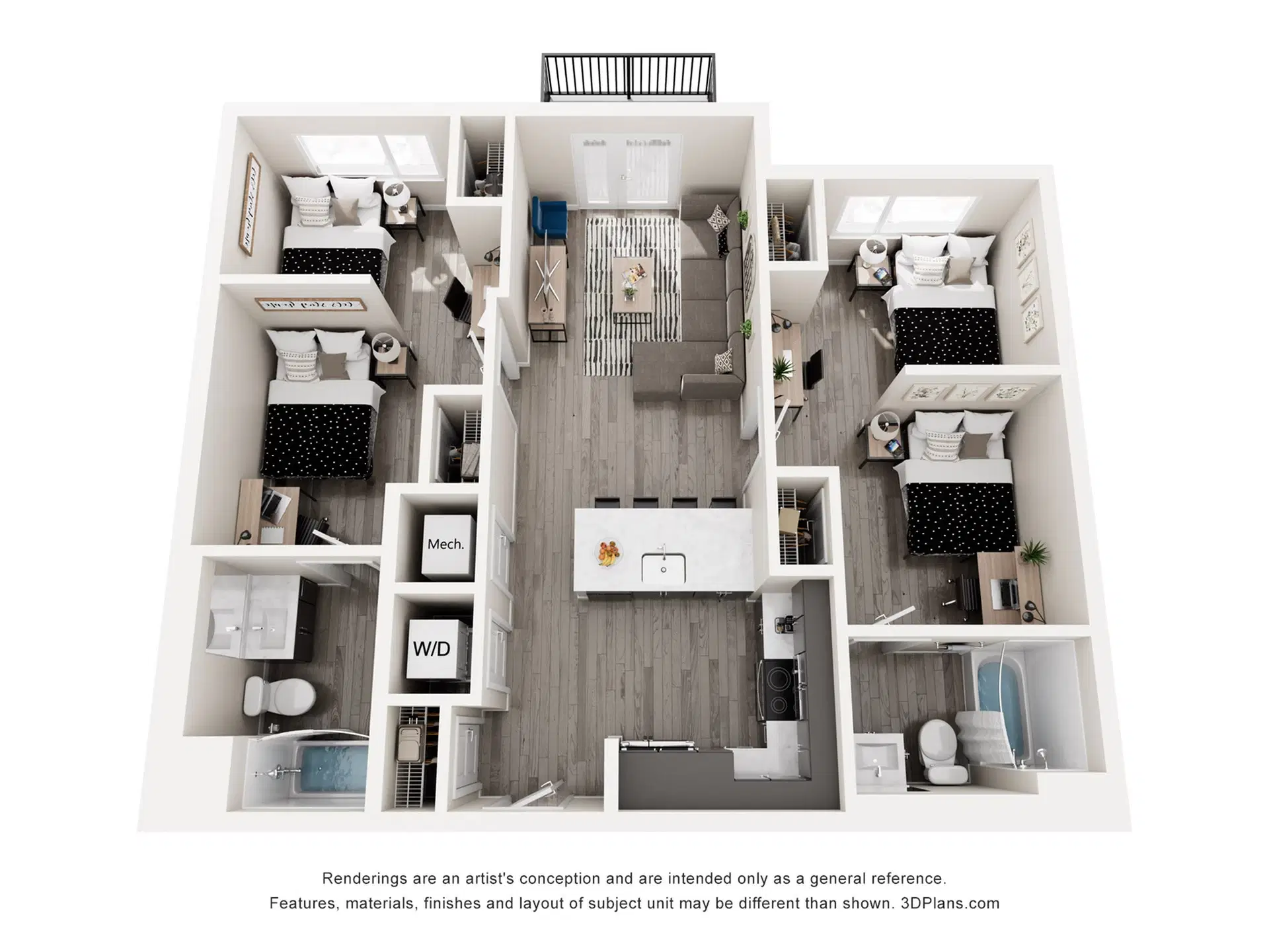 The Standard Los Angeles, Los Angeles – Room in 2 Bedroom 2 Bathroom | Bexley B