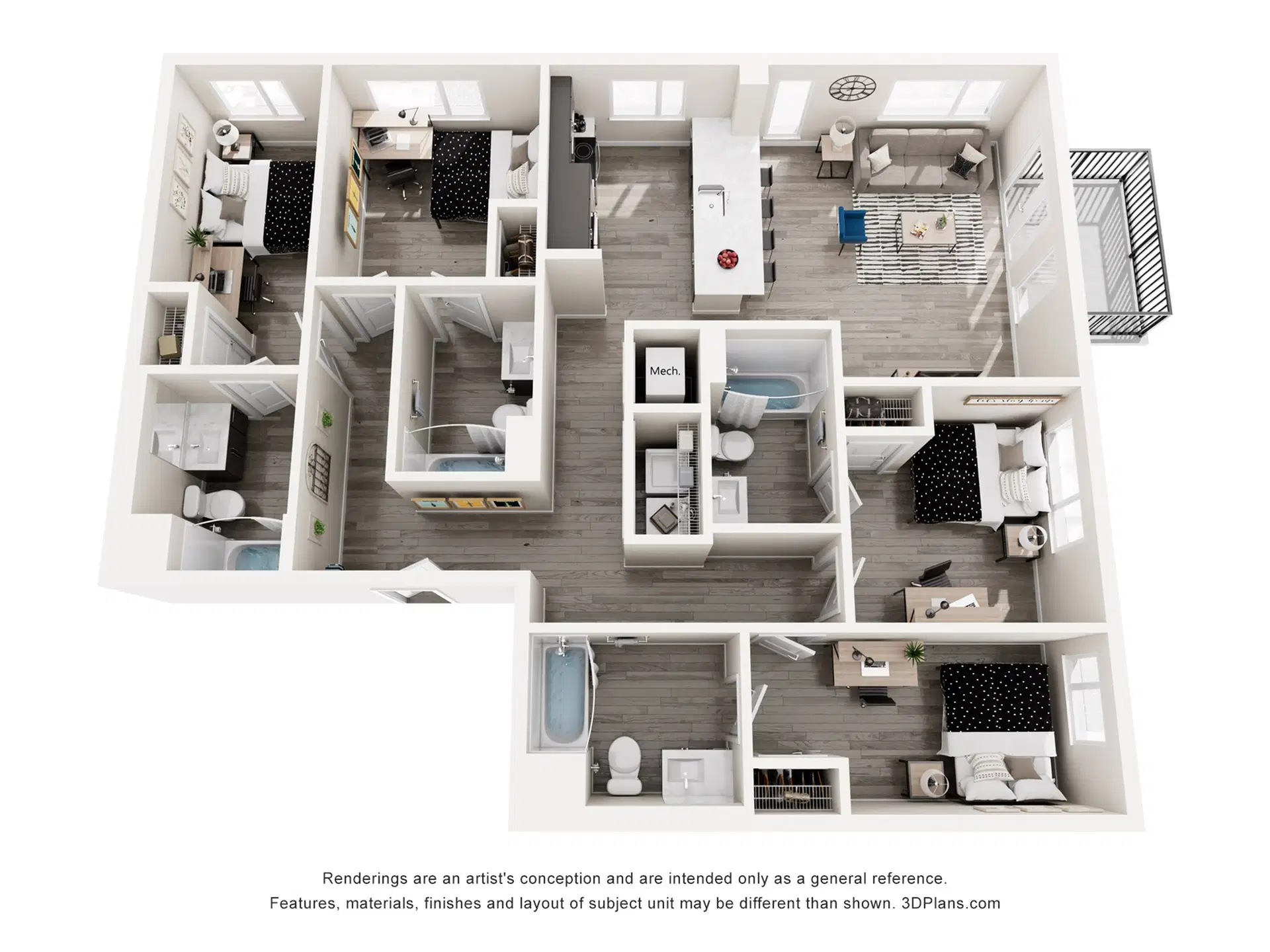 The Standard Los Angeles, Los Angeles – Room in 4 Bedroom 4 Bathroom | Dawson B