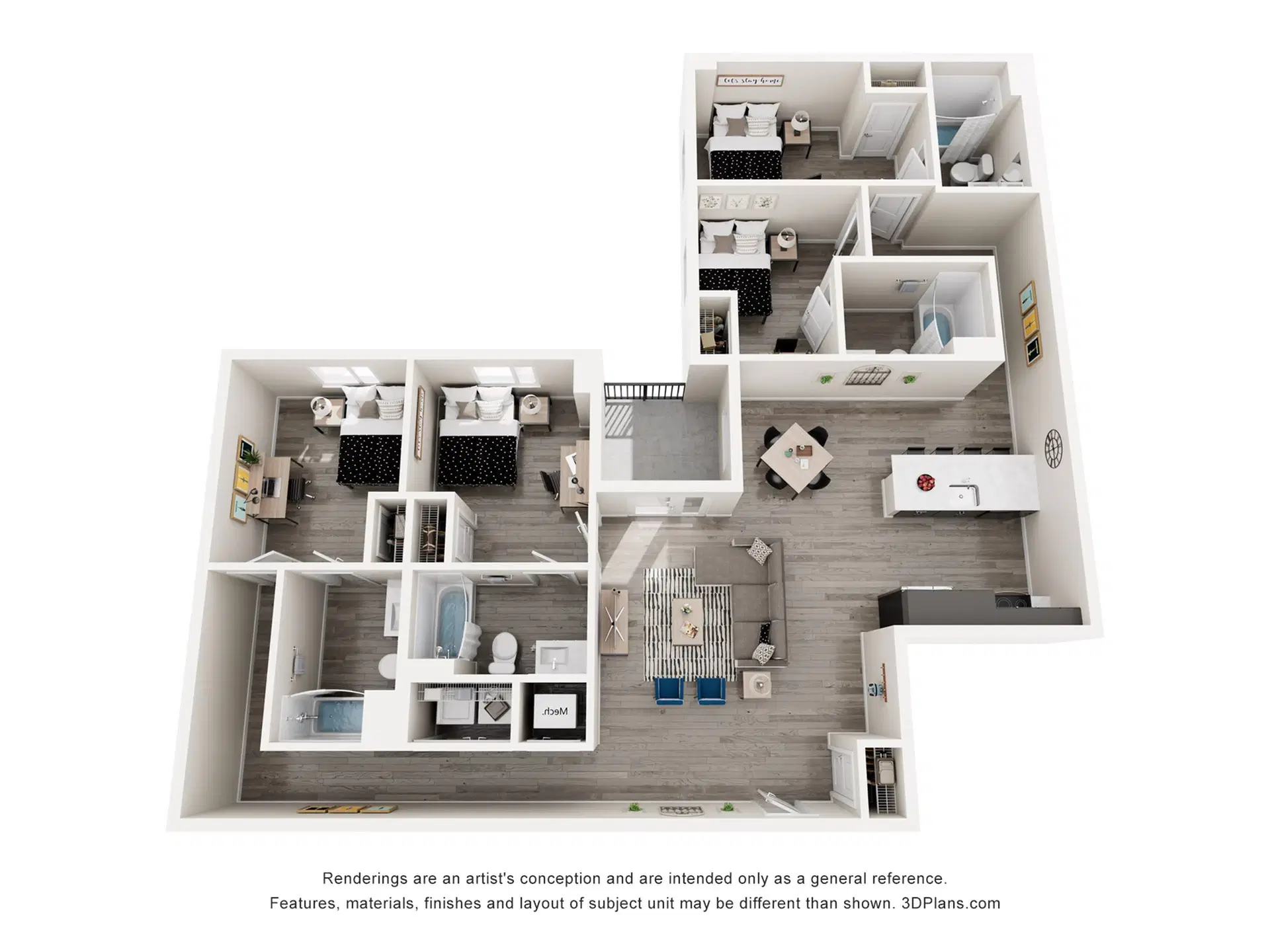 The Standard Los Angeles, Los Angeles – Room in 4 Bedroom 4 Bathroom | Deerwood B