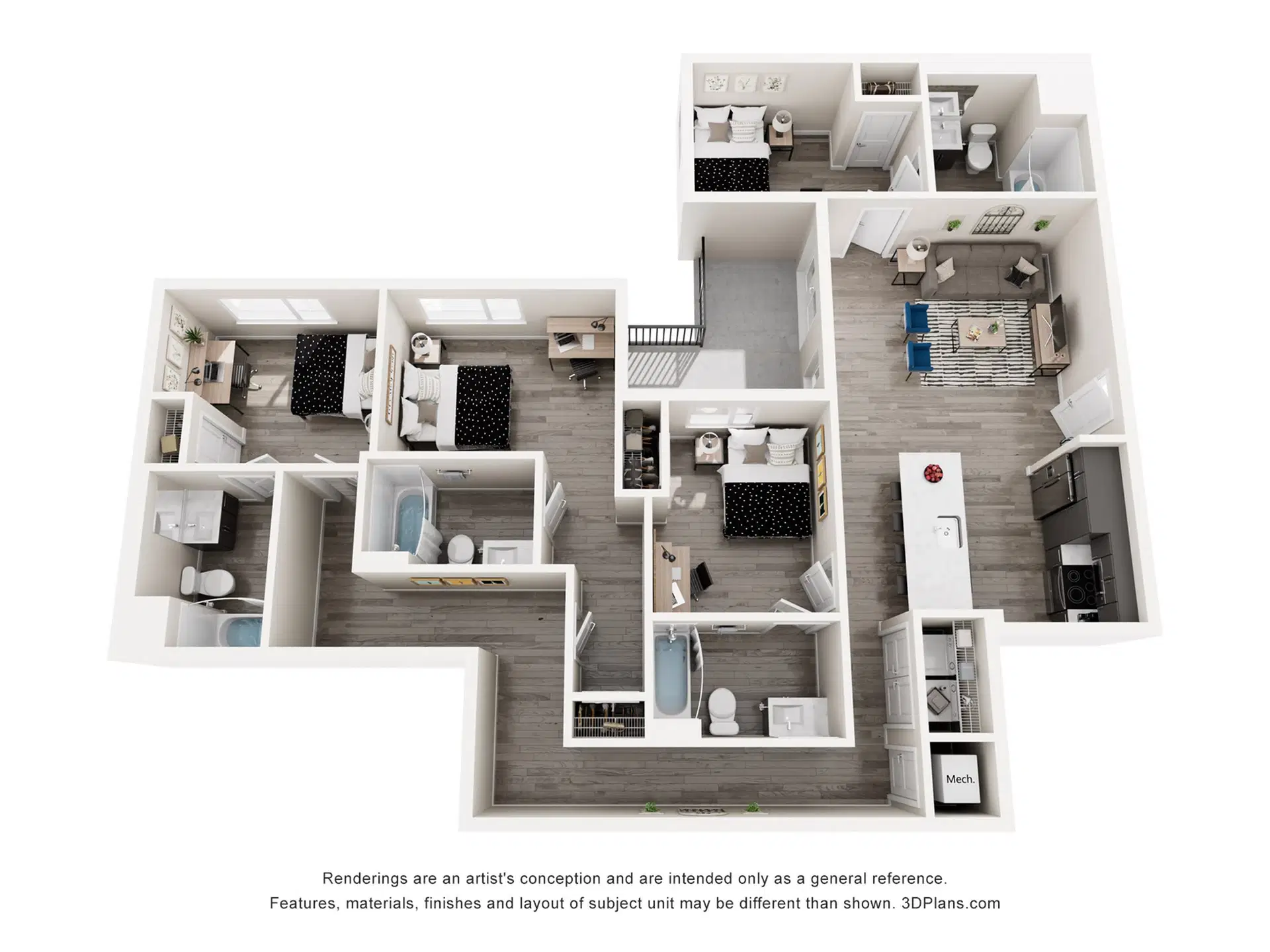 The Standard Los Angeles, Los Angeles – Room in 4 Bedroom 4 Bathroom | Denmark B