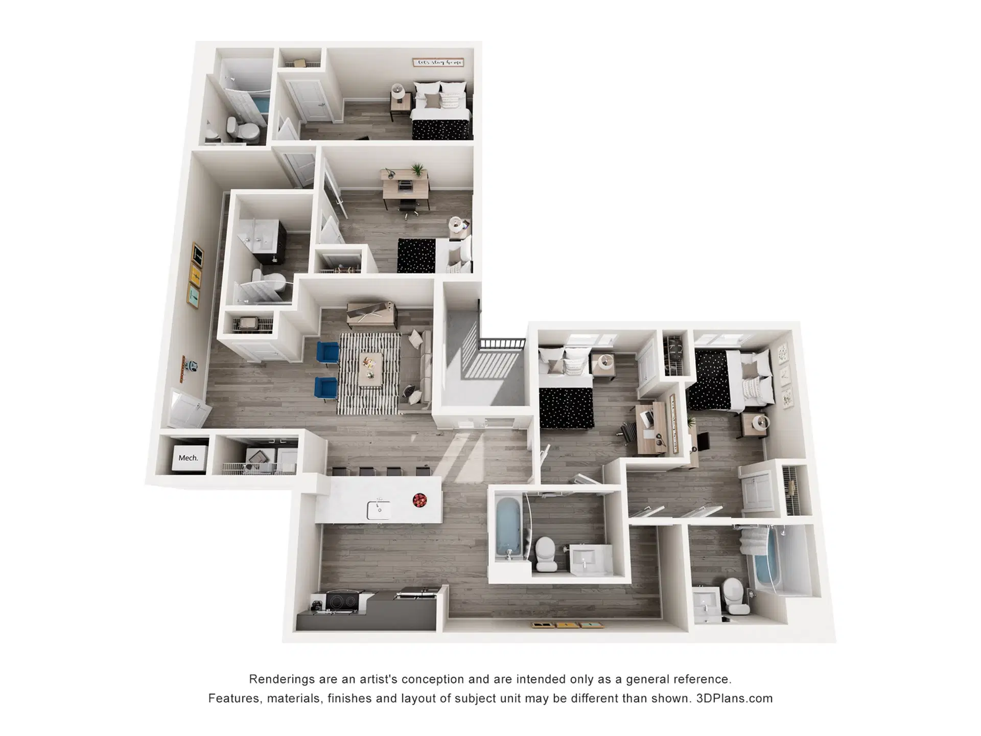 The Standard Los Angeles, Los Angeles – Room in 4 Bedroom 4 Bathroom | Dover B