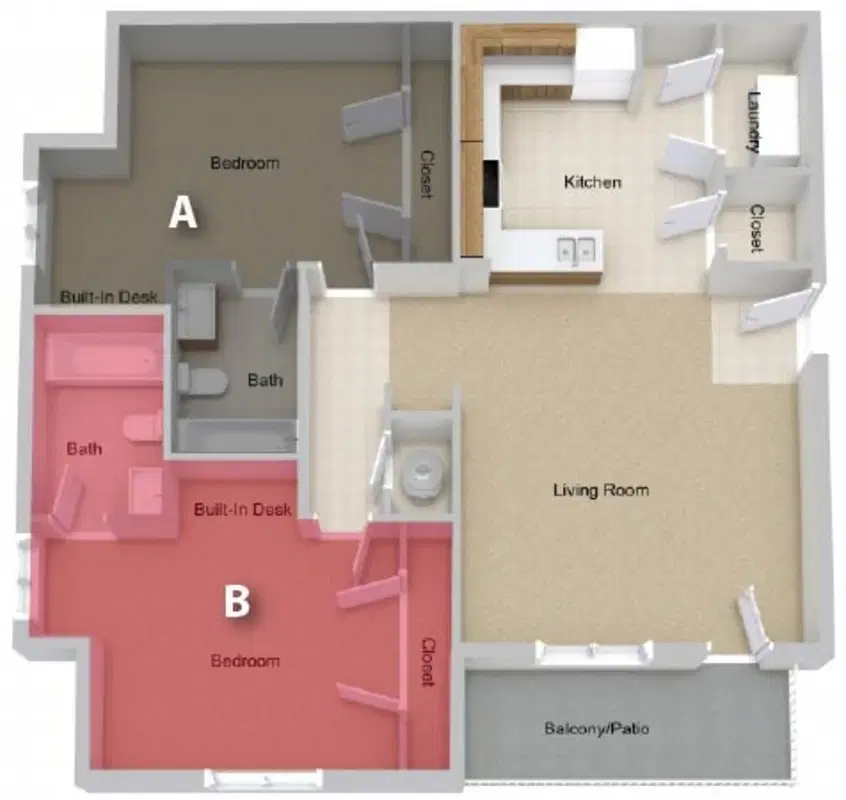 Cape Trails Apartments, Cape Girardeau – Two Bedroom