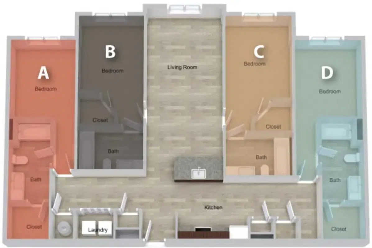 Hawks Landing, Cape Girardeau – Four Bedroom