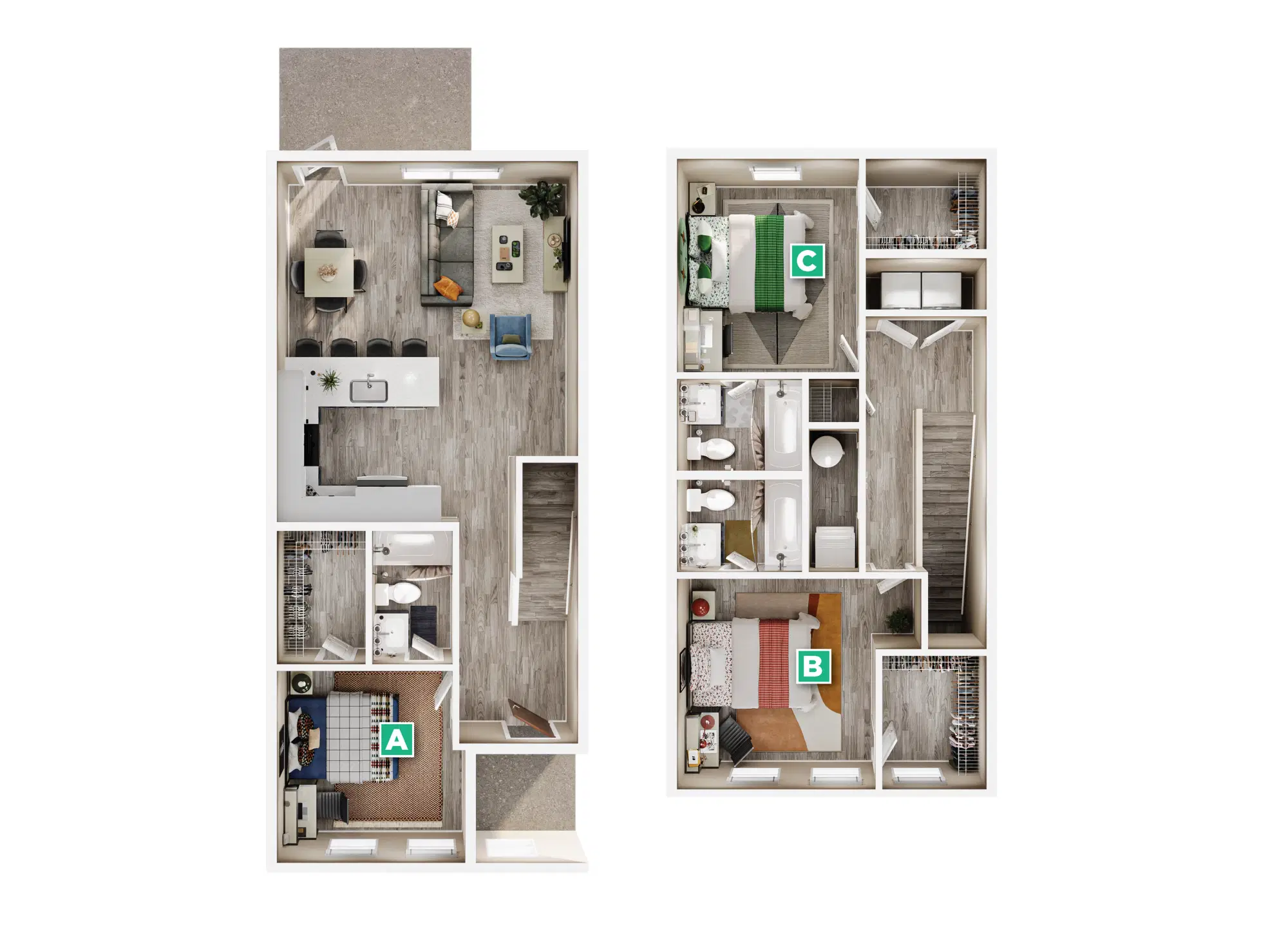 The Retreat Bunn Hill, New York – Room in a 3 Bedroom 3 Bathroom - Milledge A