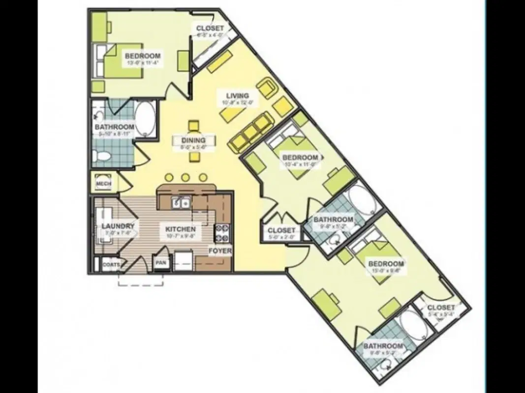 Saga Columbia, Columbia – Room in a 3 Bed 3 Bath | C - The Stadium