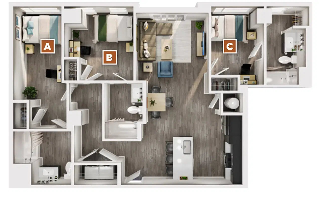 The Standard Syracuse, Syracuse – Room in 3 Bedroom 3 Bathroom | Camden 2