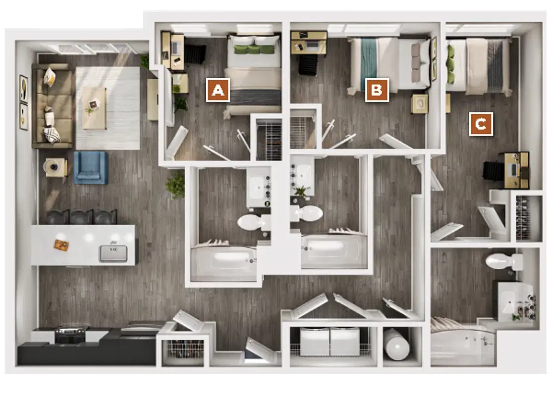 The Standard Syracuse, Syracuse – Room in 3 Bedroom 3 Bathroom | Chastain